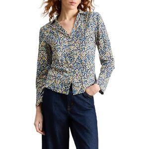 White Stuff Women's Annie Jersey Shirt Long Sleeve Casual Shirt Navy PR Size 14 White Stuff Women's Annie Jersey Shirt Long Sleeve Casual Shirt Navy PR Size 14
