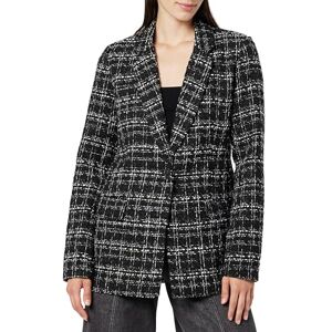The Drop Women's Blake Long Blazer, Black Boucle, XL The Drop Women's Blake Long Blazer, Black Boucle, XL