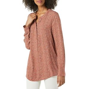 Amazon Essentials Women's Long-Sleeve Woven Blouse, Rust Leopard Print, XS Amazon Essentials Women's Long-Sleeve Woven Blouse, Rust Leopard Print, XS