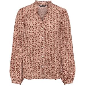 ONLY Womens Onlraya L/S Shirt WVN, Burnt Henna, XS UK ONLY Womens Onlraya L/S Shirt WVN, Burnt Henna, XS UK