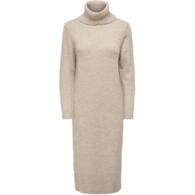 ONLY Knitted Dress ONLBRANDIE midi Dress s, Pumice Stone, S ONLY Knitted Dress ONLBRANDIE midi Dress s, Pumice Stone, S