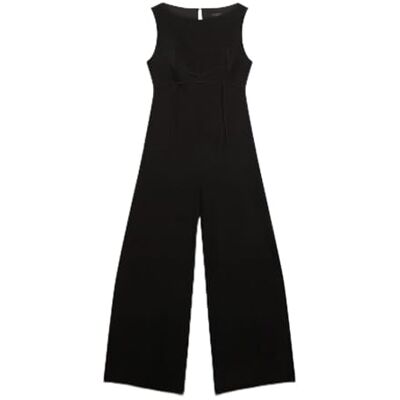 Ted Baker Women's Corset Detail Wide Leg Jumpsuit, Black, 2 Ted Baker Women's Corset Detail Wide Leg Jumpsuit, Black, 2