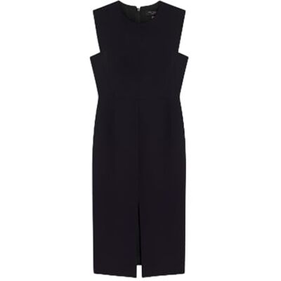 Ted Baker Womens Manabdl Tailored Midi with Front Split Business Casual Dress, Navy, 14 UK Ted Baker Womens Manabdl Tailored Midi with Front Split Business Casual Dress, Navy, 14 UK