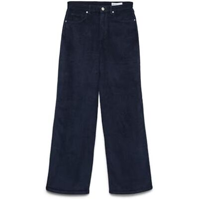 VERO MODA Female Wide Cut VMTESSA High Waist Wide Cut Jeans, Blazer Navy, 27W x 30L VERO MODA Female Wide Cut VMTESSA High Waist Wide Cut Jeans, Blazer Navy, 27W x 30L