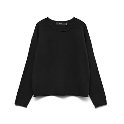 VERO MODA Women's Vmgold Roll Ls O-Neck Pullover Knitted Jumper (Pack of 1) VERO MODA Women's Vmgold Roll Ls O-Neck Pullover Knitted Jumper (Pack of 1)
