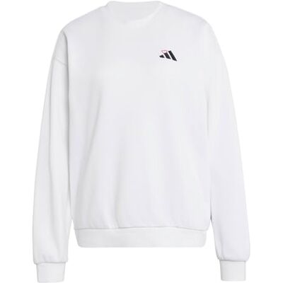 adidas Women's Embroidery Pack Graphic Loose Sweatshirt, white, M adidas Women's Embroidery Pack Graphic Loose Sweatshirt, white, M