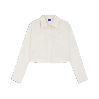 Hugo Boss Women's Edia_b Blouse, 110open White, 6 Hugo Boss Women's Edia_b Blouse, 110open White, 6