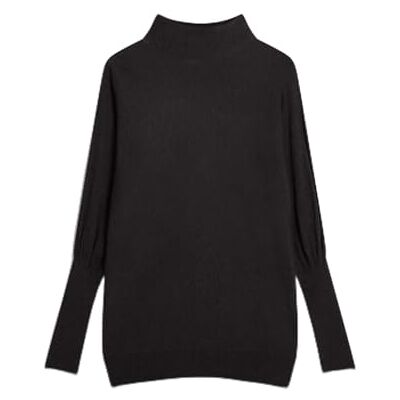 Ted Baker Womens Funnel Neck Jumper Sweater, Charcoal, S UK Ted Baker Womens Funnel Neck Jumper Sweater, Charcoal, S UK
