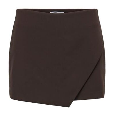 ONLY Onlmist-Yasmine Wrap Skort TLR Noos Mini Skirt, Chocolate Cake, 8 UK ONLY Onlmist-Yasmine Wrap Skort TLR Noos Mini Skirt, Chocolate Cake, 8 UK