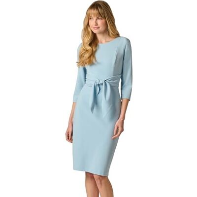 Adrianna Papell Women's Knit Crepe Tie Waist Sheath Dress Adrianna Papell Women's Knit Crepe Tie Waist Sheath Dress