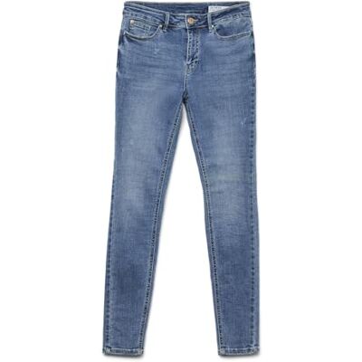 VERO MODA Womens Vmflash Mr Skinny Li347 Noos Jean Pants, Medium Blue (Medium Blue Denim), S / 30L UK VERO MODA Womens Vmflash Mr Skinny Li347 Noos Jean Pants, Medium Blue (Medium Blue Denim), S / 30L UK