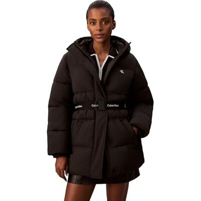 Calvin Klein Women’s Belted Mid Weight Puffer Jacket Calvin Klein Women’s Belted Mid Weight Puffer Jacket
