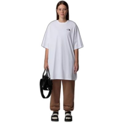 The North Face Women's S/S Essential Oversize Dress TNF White/Latte XS The North Face Women's S/S Essential Oversize Dress TNF White/Latte XS