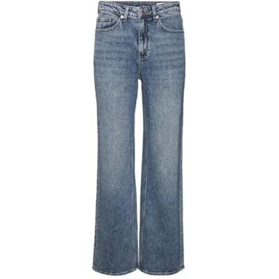 VERO MODA Female Wide Cut VMTESSA High Waist Wide Cut Jeans, Medium Blue (Medium Blue Denim), 29W x 30L VERO MODA Female Wide Cut VMTESSA High Waist Wide Cut Jeans, Medium Blue (Medium Blue Denim), 29W x 30L