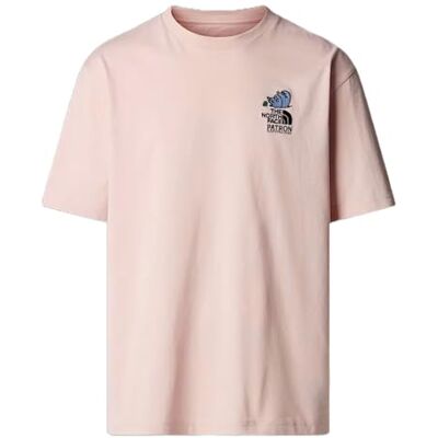 The North Face Unisex SS Mountain Cleanup Oversized T-Shirt Pink Moss XS The North Face Unisex SS Mountain Cleanup Oversized T-Shirt Pink Moss XS