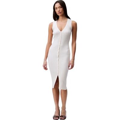 Calvin Klein Women's Cotton Rib V-Neck Polo Dress Dress Calvin Klein Women's Cotton Rib V-Neck Polo Dress Dress