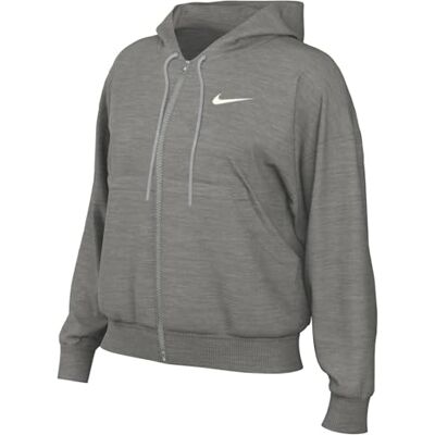 Nike DQ5758-063 W NSW PHNX FLC FZ OS HOODIE Sweatshirt Women's DK GREY HEATHER/SAIL Size M Nike DQ5758-063 W NSW PHNX FLC FZ OS HOODIE Sweatshirt Women's DK GREY HEATHER/SAIL Size M