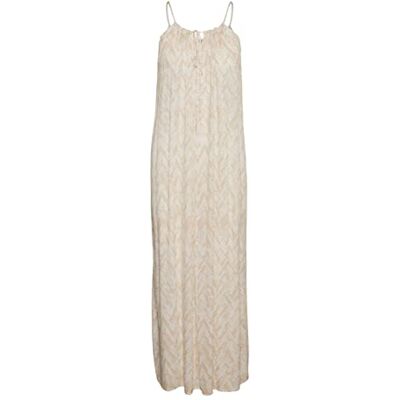 VERO MODA Women's Vmclaire Menny Singlet Maxi Dress WVN Ga Dress, Irish Cream/AOP:Claire, M VERO MODA Women's Vmclaire Menny Singlet Maxi Dress WVN Ga Dress, Irish Cream/AOP:Claire, M