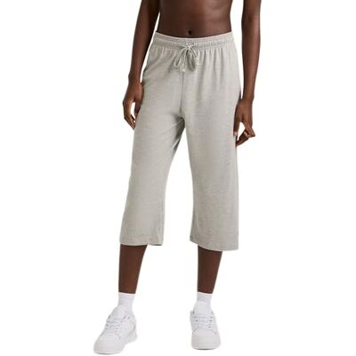 Champion Women's Capri Pants, Lightweight Lounge Cropped Pants, Jersey Knit Capri for Women, 18, Oxford Gray, S Champion Women's Capri Pants, Lightweight Lounge Cropped Pants, Jersey Knit Capri for Women, 18, Oxford Gray, S