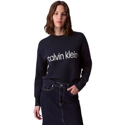 Calvin Klein Women's Graphic Cotton Jumper Calvin Klein Women's Graphic Cotton Jumper