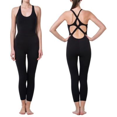 LOVESOFT Women's Sleevesless Bodysuit Dance Unitard, Backless Bodycon Rompers Jumpsuits for Workout Yoga, Black, S LOVESOFT Women's Sleevesless Bodysuit Dance Unitard, Backless Bodycon Rompers Jumpsuits for Workout Yoga, Black, S