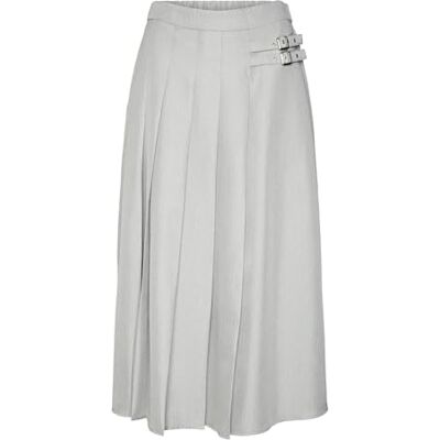 VERO MODA Women's Vmhelga Hw 7/8 Skirt WVN Ga, Griffin/Detail: Melange, S VERO MODA Women's Vmhelga Hw 7/8 Skirt WVN Ga, Griffin/Detail: Melange, S