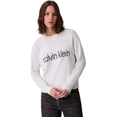 Calvin Klein Women's Graphic Cotton Jumper Calvin Klein Women's Graphic Cotton Jumper