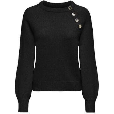 ONLY Women's Onlemma Life Ls Button Oneck KNT Nca Pullover Sweater Knitted jumper ONLY Women's Onlemma Life Ls Button Oneck KNT Nca Pullover Sweater Knitted jumper