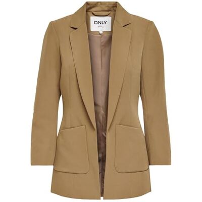 ONLY Women's Onlsafron L/S Blazer TLR Noos Blazer Tight fit, long, traditional, at max. Wash at 30 °C on a gentle cycle ONLY Women's Onlsafron L/S Blazer TLR Noos Blazer Tight fit, long, traditional, at max. Wash at 30 °C on a gentle cycle