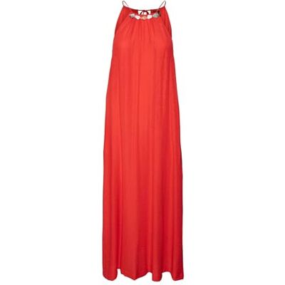 VERO MODA Women's Summer Dress, Goji Berry, S VERO MODA Women's Summer Dress, Goji Berry, S
