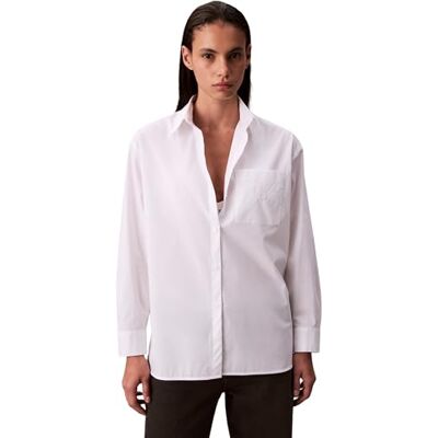 Calvin Klein Women's Poplin Relaxed Shirt Lv047c143g Other Casual Shirts Calvin Klein Women's Poplin Relaxed Shirt Lv047c143g Other Casual Shirts