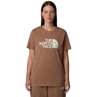 The North Face Women's S/S Relaxed Easy T-Shirt, Latte/White Dune, S The North Face Women's S/S Relaxed Easy T-Shirt, Latte/White Dune, S