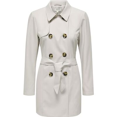 ONLY Women's Onlvalerie Trenchcoat Otw Noos Double breasted trench coat (pack of 1) ONLY Women's Onlvalerie Trenchcoat Otw Noos Double breasted trench coat (pack of 1)