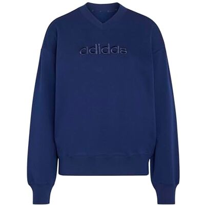 adidas Seasonal Essentials Satin V-Neck Sweatshirt adidas Seasonal Essentials Satin V-Neck Sweatshirt