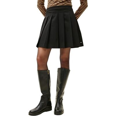 Tommy Hilfiger Women’s Timeless Wool Pleated Mini Skirt Tommy Hilfiger Women’s Timeless Wool Pleated Mini Skirt