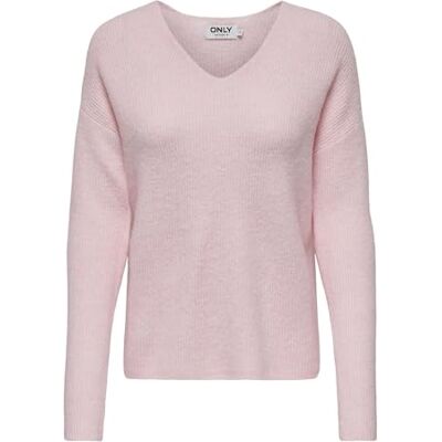 ONLY Women's Onlcamilla V-Neck L/S Pullover KNT Noos Sweater Knitted jumper ONLY Women's Onlcamilla V-Neck L/S Pullover KNT Noos Sweater Knitted jumper