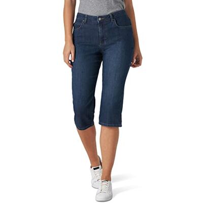 Lee Women's Relaxed Fit Capri Pant, Mysterious, 6 US Lee Women's Relaxed Fit Capri Pant, Mysterious, 6 US