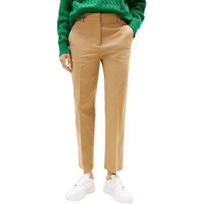 Tommy Hilfiger Women’s Slim Fit Chinos, Grey (Driftwood Taupe), 16 Tommy Hilfiger Women’s Slim Fit Chinos, Grey (Driftwood Taupe), 16