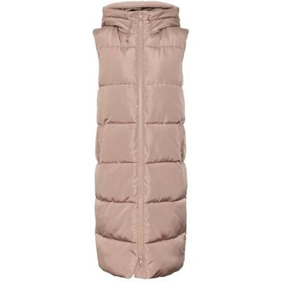 VERO MODA Women's Vmligaane Waistcoat Noos Vest, Taupe Gray, S VERO MODA Women's Vmligaane Waistcoat Noos Vest, Taupe Gray, S