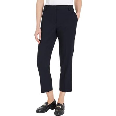 Tommy Hilfiger Women's Mid Core Slim Fit Straight Chinos, Blue (Desert Sky), 18 Tommy Hilfiger Women's Mid Core Slim Fit Straight Chinos, Blue (Desert Sky), 18