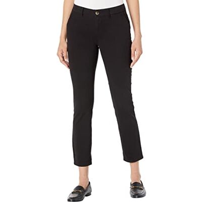 Tommy Hilfiger Women's Relaxed Fit Hampton Chino Pant (Standard and Plus Size), Black, 12 Tommy Hilfiger Women's Relaxed Fit Hampton Chino Pant (Standard and Plus Size), Black, 12