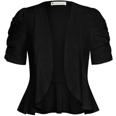 Belle Poque Women's Women's Short Sleeve Bolero Shrug Casual Belle Poque Women's Women's Short Sleeve Bolero Shrug Casual