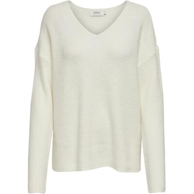 ONLY Women's Onlcamilla V-Neck L/S Pullover KNT Noos Sweater Knitted jumper ONLY Women's Onlcamilla V-Neck L/S Pullover KNT Noos Sweater Knitted jumper