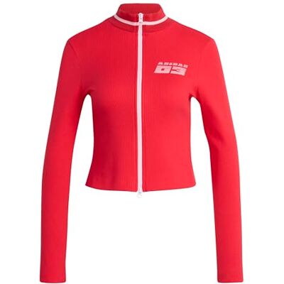 adidas Women's Seasonal Essentials Racing Full-Zip Cardigan Hooded Sweatshirt (Pack of 1) adidas Women's Seasonal Essentials Racing Full-Zip Cardigan Hooded Sweatshirt (Pack of 1)