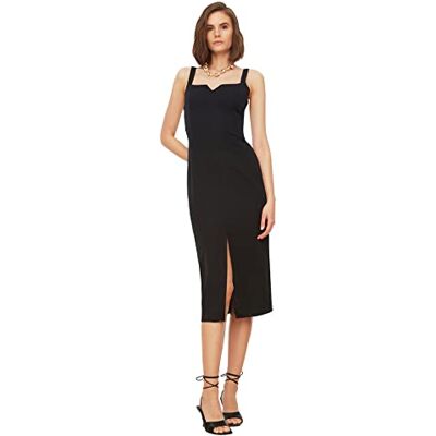 Trendyol Women Midi Bodycon Regular Knit Dress Trendyol Women Midi Bodycon Regular Knit Dress