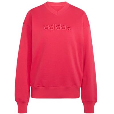 adidas Seasonal Essentials Satin V-Neck Sweatshirt adidas Seasonal Essentials Satin V-Neck Sweatshirt