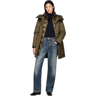 Tommy Hilfiger Women's Nylon Mix Padded Parka Tommy Hilfiger Women's Nylon Mix Padded Parka