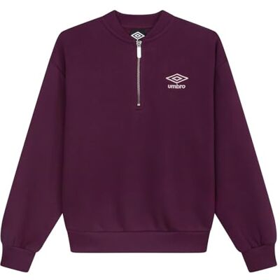 Umbro Womens Quarter Zip Sweatshirt Top Umbro Womens Quarter Zip Sweatshirt Top