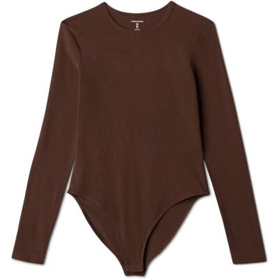 Amazon Essentials Women's Slim-Fit Long-Sleeve Crew Neck Bodysuit Amazon Essentials Women's Slim-Fit Long-Sleeve Crew Neck Bodysuit