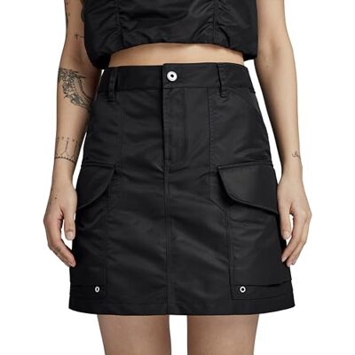 G-STAR Women's Cargo Mini Skirt , Black (dk black D24230-C143-6484), 23 G-STAR Women's Cargo Mini Skirt , Black (dk black D24230-C143-6484), 23